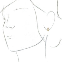 14K Yellow 1/3 CTW Diamond J-Hoop Earrings 3