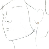 14K Yellow .07 CTW Diamond Single Initial O Earring 2