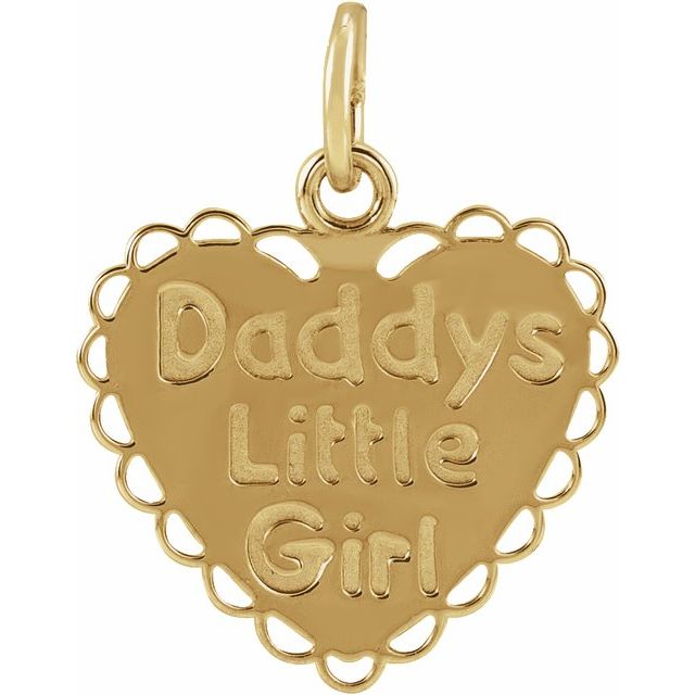 14K Yellow Gold "Daddy's Little Girl" Pendant