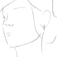 Sterling Silver Geometric Hoop Earrings 3