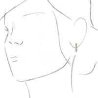 14K Yellow 1 3/8 CTW Diamond Hoop Earrings 3