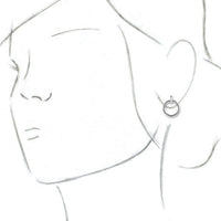 Sterling Silver Circle Dangle Earrings 3