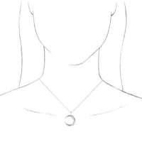 Sterling Silver Crescent Moon 16-18" Necklace 3
