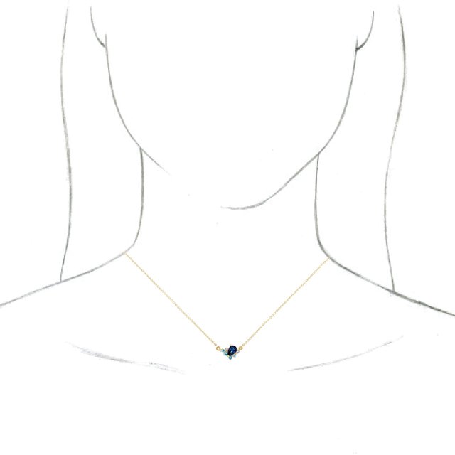 14K Yellow Multi-Gemstone & .06 CTW Diamond 18" Necklace 3