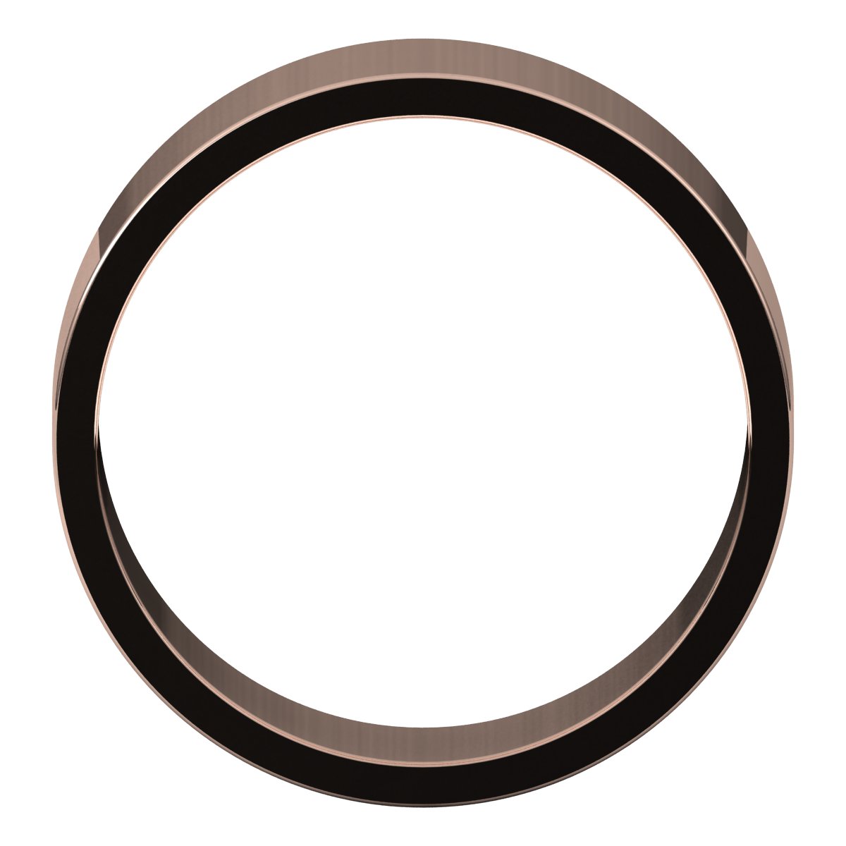14K Rose 7 mm Flat Band Size 9