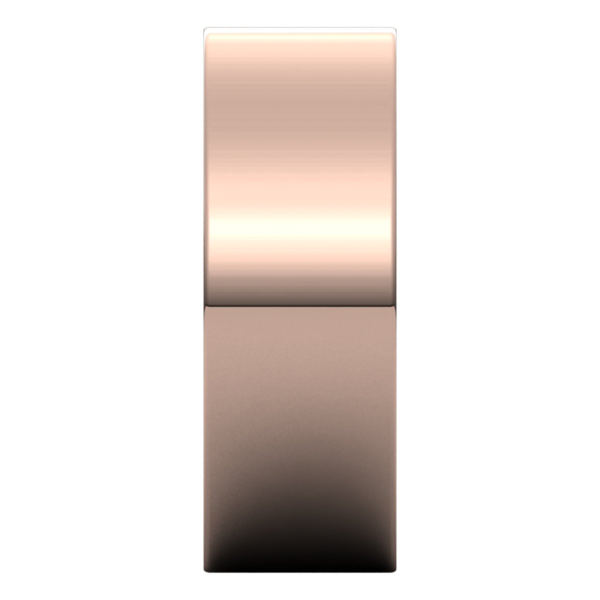 14K Rose 7 mm Flat Band Size 9