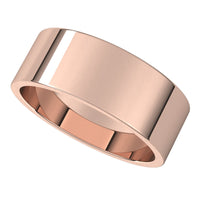 14K Rose 7 mm Flat Band Size 9
