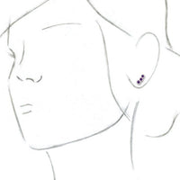 Sterling Silver Amethyst Ear Climbers 3