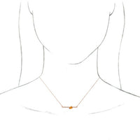 14K Rose Citrine & 1/10 CTW Diamond 18" Necklace 3