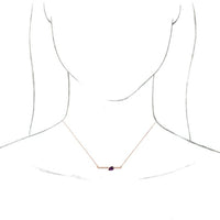 14K Rose Amethyst & 1/10 CTW Diamond 18" Necklace 3