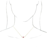 14K Yellow Ruby & .06 CTW Diamond 16" Necklace 3