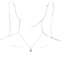 14K Rose .01 CT Diamond Starburst 16-18" Necklace 3