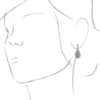Sterling Silver Geometric Dangle Earrings 3