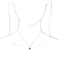 14K Yellow Amethyst & 1/10 CTW Diamond 16-18" Necklace 3
