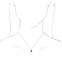 14K White Amethyst & 1/10 CTW Diamond 16-18" Necklace 3