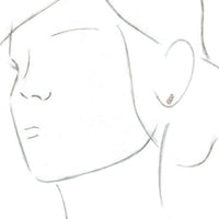 14K Rose .07 CTW Diamond Petite Ear Climbers 3