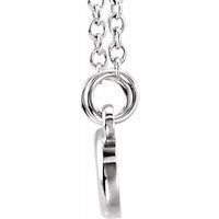 Sterling Silver Infinity-Inspired 16-18" Necklace