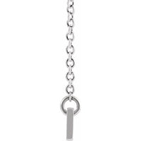 Sterling Silver 30x3.5 mm Engravable Bar 16" Necklace