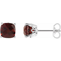 Sterling Silver Mozambique Garnet Earrings 1