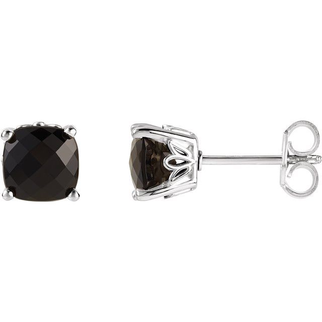 Sterling Silver Onyx Earrings 1