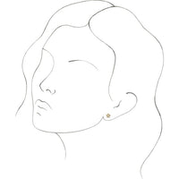 14K White Gold .05 CTW Natural Diamond Star Single Earring