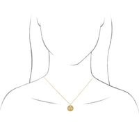 Sterling Silver 16.5 mm Libra Zodiac Disc Pendant