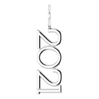 Sterling Silver 2022 Year 16-18" Necklace