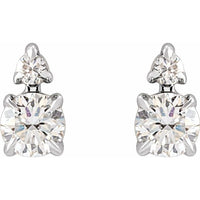 14K White Gold 1/3 CTW Lab-Grown Diamond Earrings