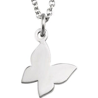 Sterling Silver Butterfly 16-18" Necklace
