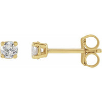 14K Yellow Gold 1/3 CTW Lab-Grown Diamond Stud Earrings