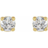 14K Yellow Gold 1/3 CTW Lab-Grown Diamond Stud Earrings