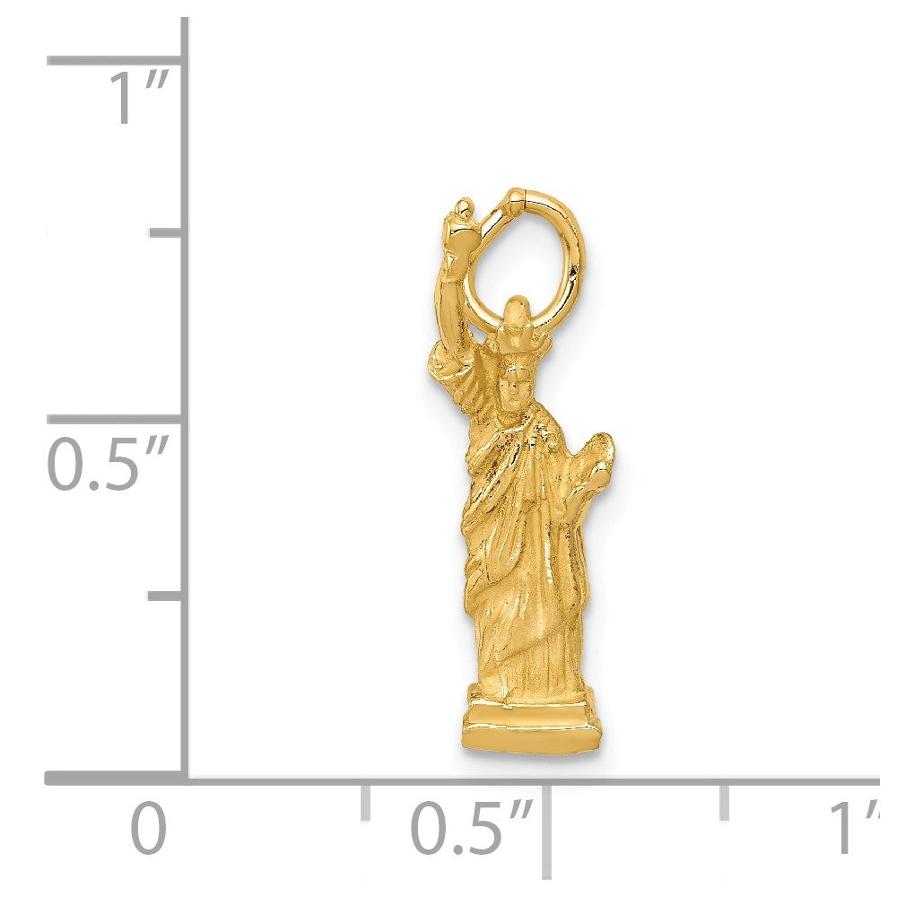 14k  3D Statue Of Liberty Charm