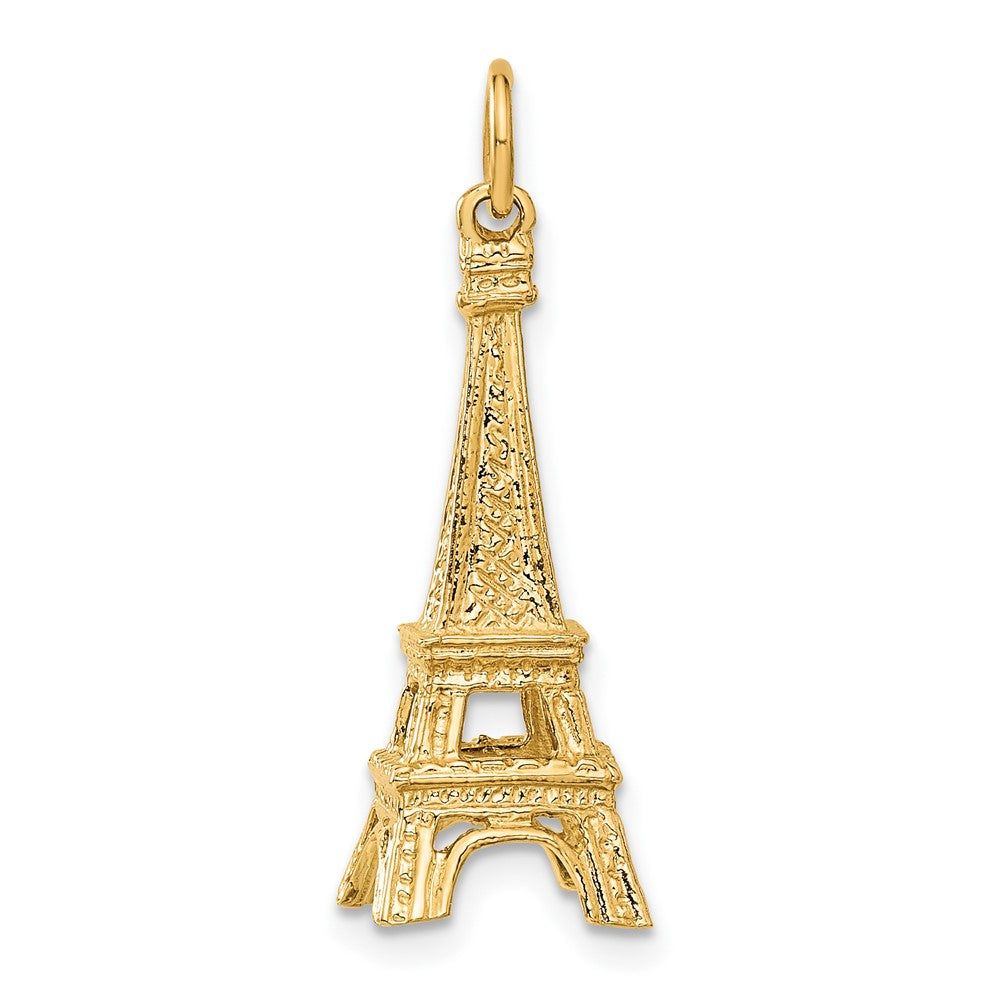 14K  3D Eiffel Tower Charm