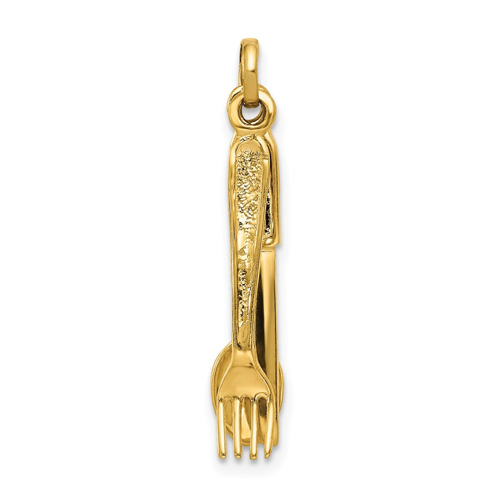 14K Knife, Fork and Spoon Charm