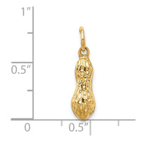 14k 3D Peanut Charm