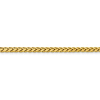 14k 3.1mm Semi-solid D/C Wheat Chain