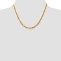 14k 3.1mm Semi-solid D/C Wheat Chain