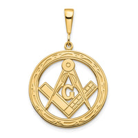 14k Large Masonic Pendant