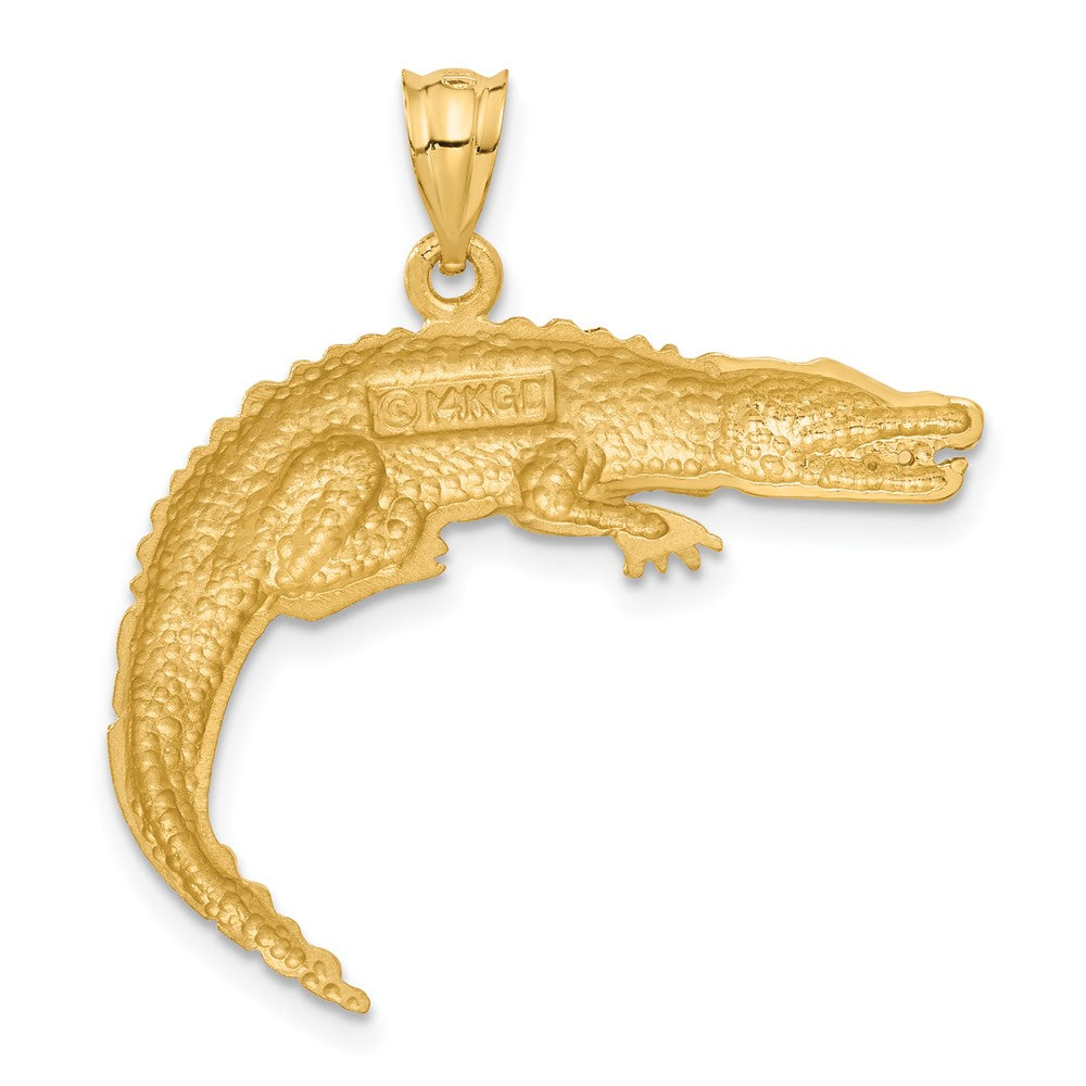 14k Alligator Pendant