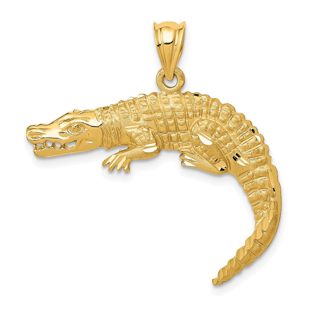 14k Alligator Pendant