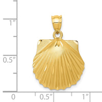 14k Seashell Pendant