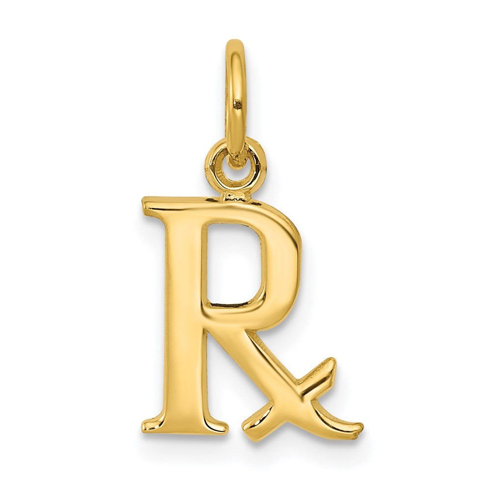 14k Prescription Symbol RX Charm