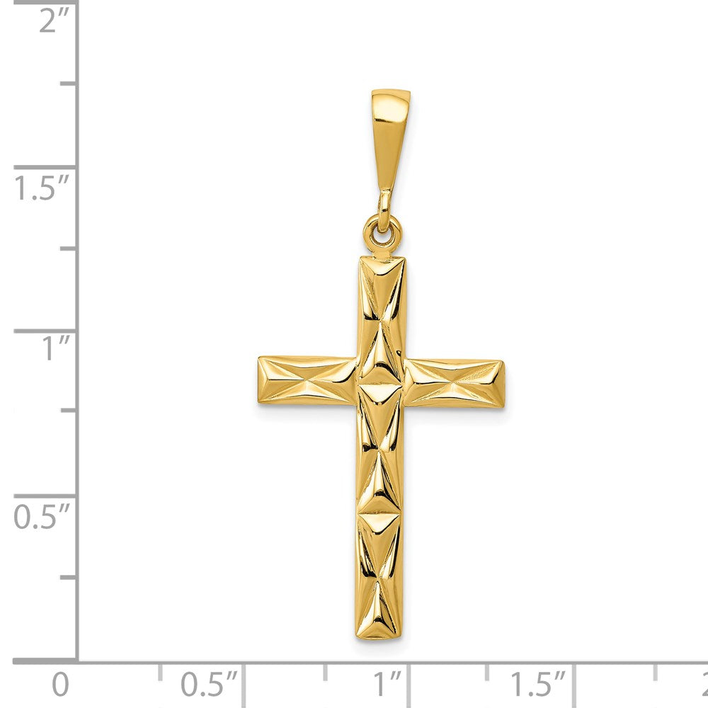 14k Reversible Latin Cross Pendant