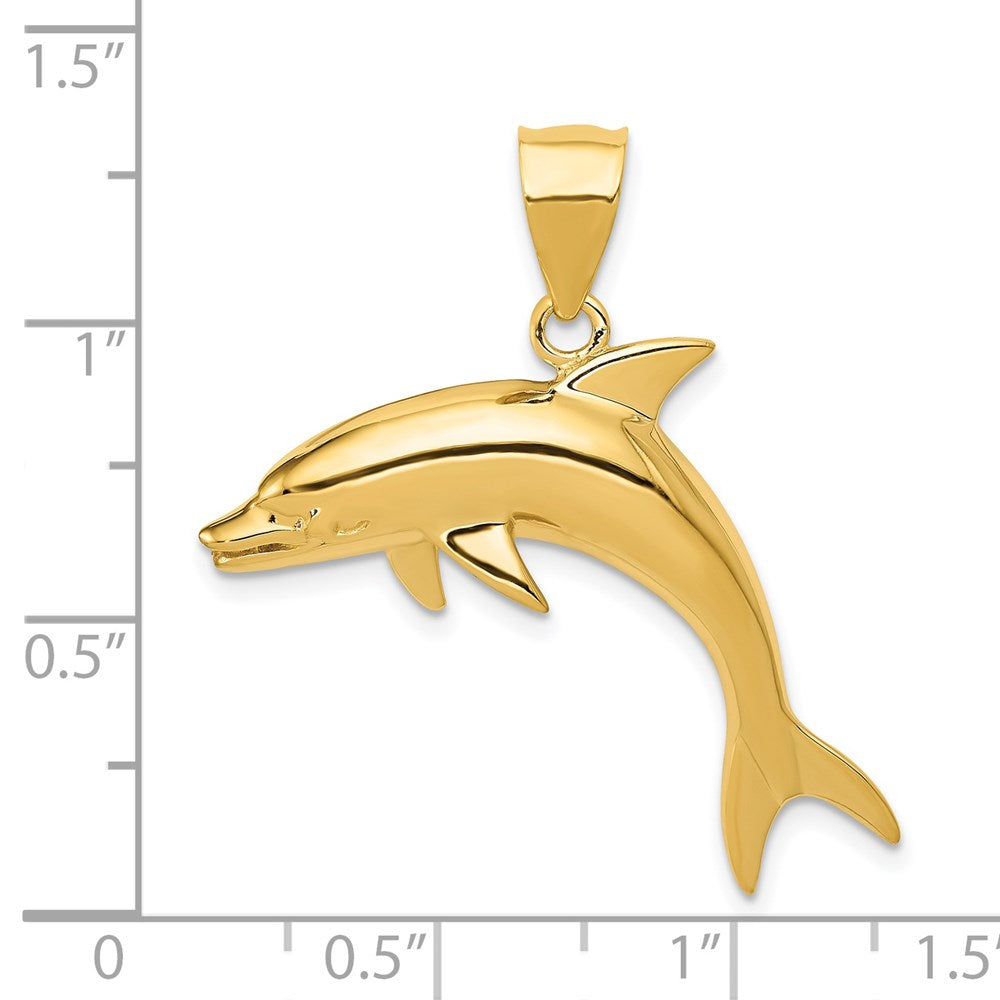 14k Dolphin Pendant 4