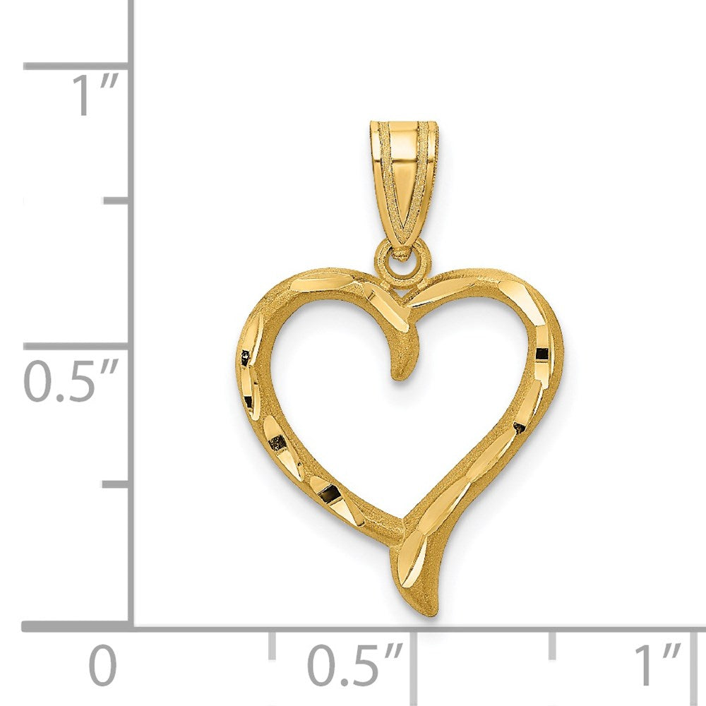 14K Polished Heart Pendant