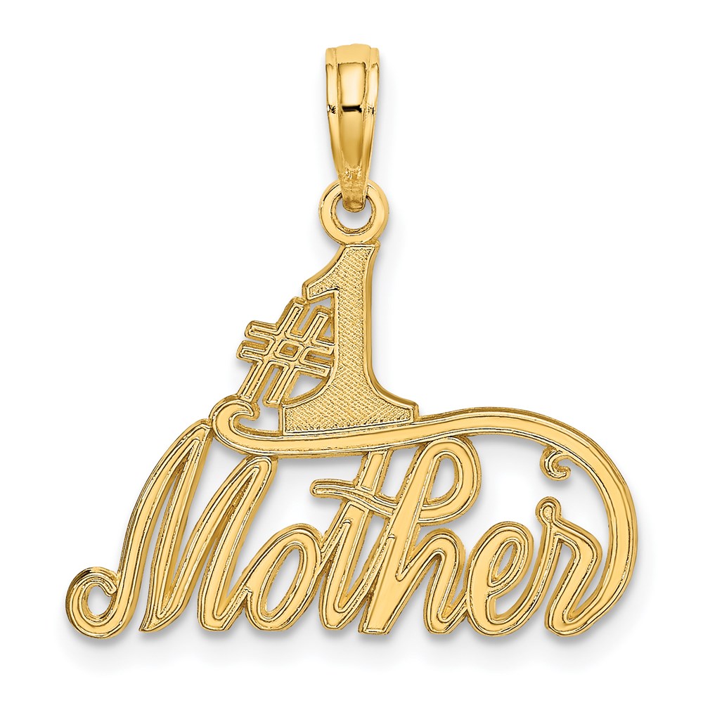14k #1 MOTHER Charm