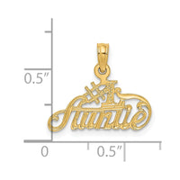 14k #1 AUNTIE Charm