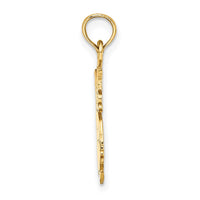 14k Polished Snowman Charm