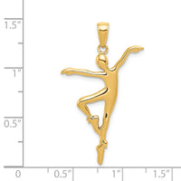 14k Ballet Dancer Pendant