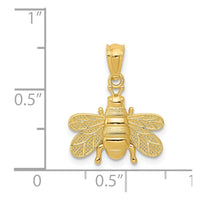 14k Polished Bee Pendant